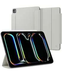 Spigen Air Skin Folio OneTap iPad Pro 13 (2024) Hoes Book Case 2 in 1 Grijs