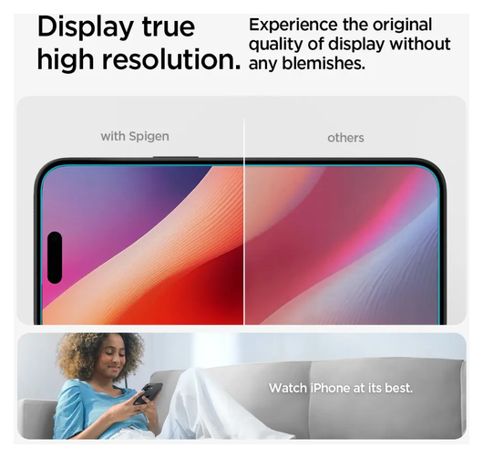 Spigen Glas tR Slim HD Apple iPhone 16 Screen Protector afbeelding 7