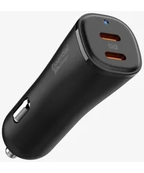 Spigen ArcStation Essential 50W Auto Lader 2X USB-C Power Delivery (PD) Zwart