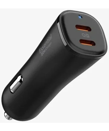 Spigen ArcStation Essential 50W Auto Lader 2X USB-C Power Delivery (PD) Zwart Opladers