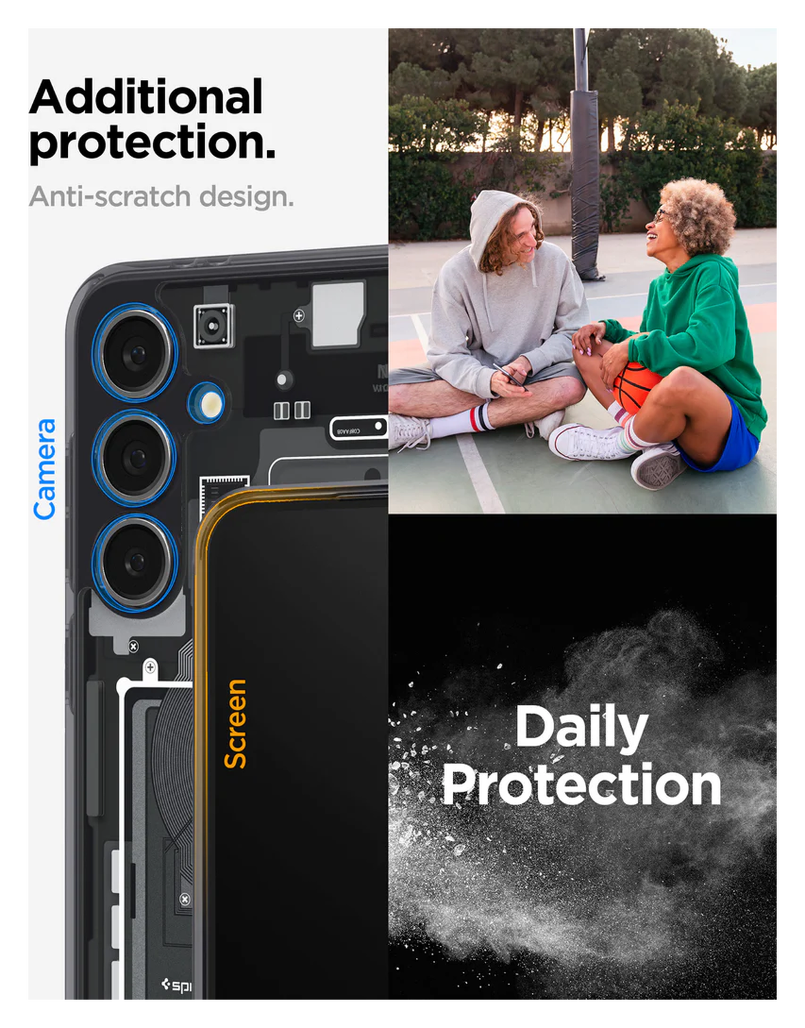 Spigen Ultra Hybrid Samsung Galaxy S24 FE Hoesje Back Cover Zero One afbeelding 7