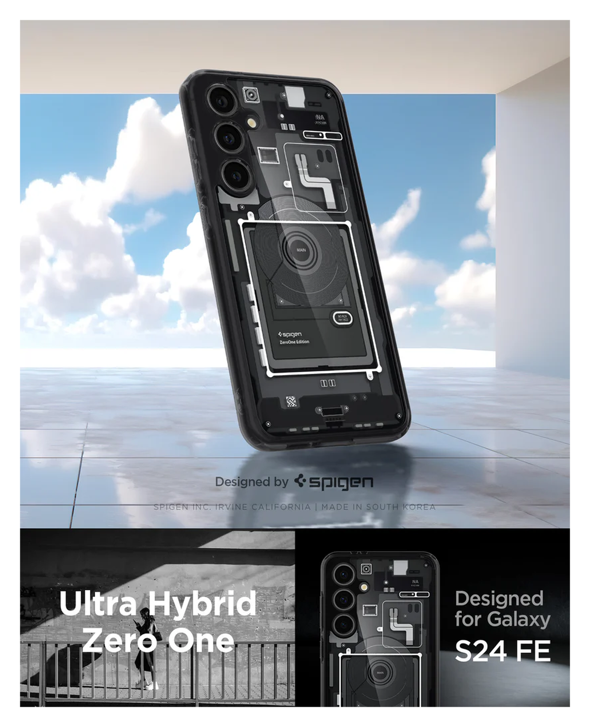 Spigen Ultra Hybrid Samsung Galaxy S24 FE Hoesje Back Cover Zero One afbeelding 9