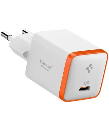 Spigen ArcStation Essential USB-C Oplader 30W Quick Charge Wit Opladers