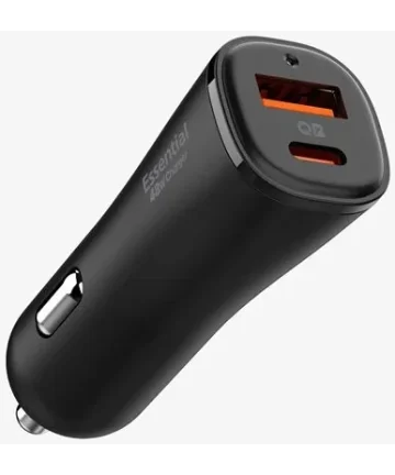 Spigen ArcStation Essential 48W Autolader USB-C + USB-A PD en QC Zwart Opladers