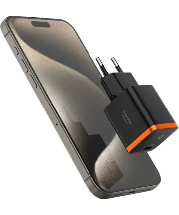 Spigen ArcStation Essential USB-C Oplader 30W Quick Charge Zwart Opladers