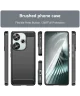 Xiaomi Poco F6 Hoesje Geborsteld TPU Flexibele Back Cover Zwart