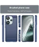 Xiaomi Poco F6 Hoesje Geborsteld TPU Flexibele Back Cover Blauw