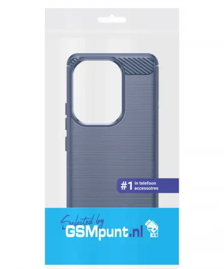 Xiaomi Poco F6 Hoesje Geborsteld TPU Flexibele Back Cover Blauw afbeelding 9