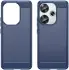 Xiaomi Poco F6 Hoesje Geborsteld TPU Flexibele Back Cover Blauw afbeelding 2