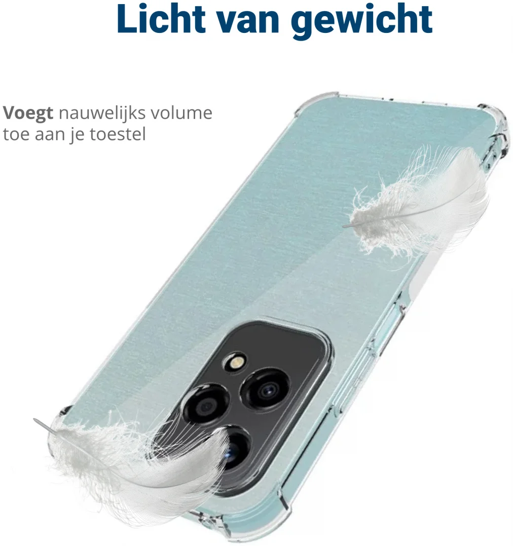 Honor 200 Lite Hoesje Schokbestendig en Dun TPU Back Cover Transparant afbeelding 6