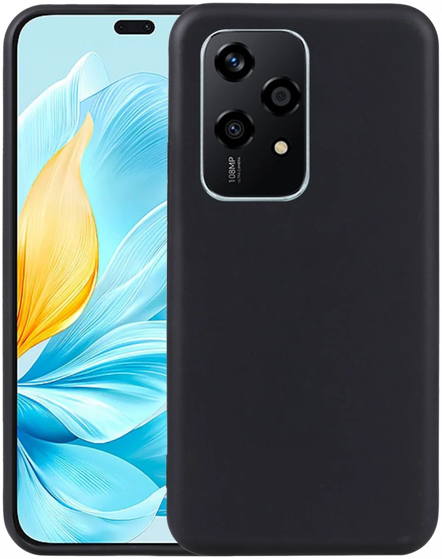 Honor 200 Lite Hoesje Dun TPU Back Cover Matte Zwart afbeelding 1