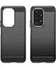 Honor 200 Lite Hoesje Geborsteld TPU Flexibele Back Cover Zwart