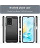 Honor 200 Lite Hoesje Geborsteld TPU Flexibele Back Cover Zwart