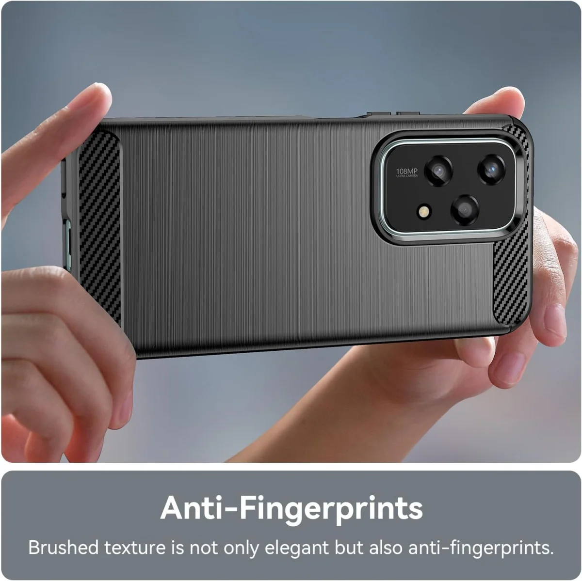 Honor 200 Lite Hoesje Geborsteld TPU Flexibele Back Cover Zwart afbeelding 7