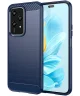 Honor 200 Lite Hoesje Geborsteld TPU Flexibele Back Cover Blauw