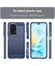 Honor 200 Lite Hoesje Geborsteld TPU Flexibele Back Cover Blauw