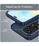 Honor 200 Lite Hoesje Geborsteld TPU Flexibele Back Cover Blauw