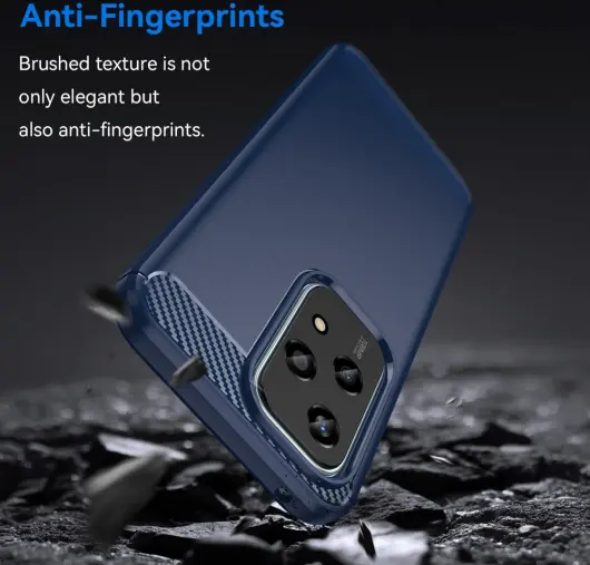 Honor 200 Lite Hoesje Geborsteld TPU Flexibele Back Cover Blauw afbeelding 2