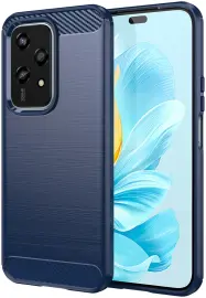 Honor 200 Lite Hoesje Geborsteld TPU Flexibele Back Cover Blauw afbeelding