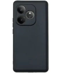 Realme GT6 Hoesje Dun TPU Back Cover Matte Zwart