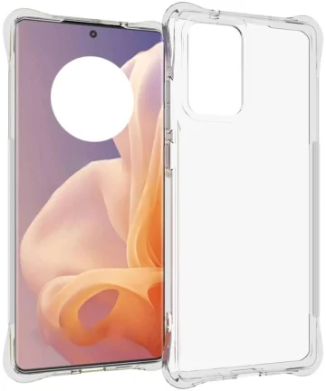 Motorola Moto G85 Hoesje Schokbestendig en Dun TPU Back Cover Transparant Hoesjes