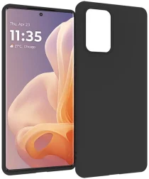 Motorola Moto G85 Hoesje Dun TPU Back Cover Matte Zwart