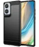 Motorola Moto G85 Hoesje Geborsteld TPU Flexibele Back Cover Zwart