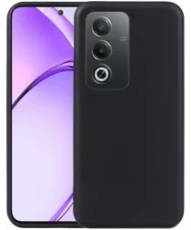 Oppo A80 Hoesje Dun TPU Back Cover Matte Zwart