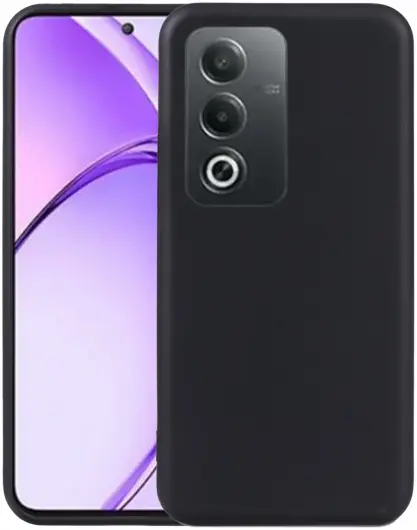 Oppo A80 Hoesje Dun TPU Back Cover Matte Zwart afbeelding 1