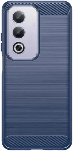 Oppo A80 Hoesje Geborsteld TPU Flexibele Back Cover Blauw afbeelding 1
