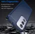 Oppo A80 Hoesje Geborsteld TPU Flexibele Back Cover Blauw afbeelding 4