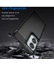 Motorola Moto Edge 50 Hoesje Geborsteld TPU Flexibele Back Cover Zwart