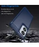 Motorola Moto Edge 50 Hoesje Geborsteld TPU Flexibele Back Cover Blauw