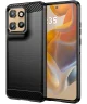 Motorola Edge 50 Neo Hoesje Geborsteld TPU Flexibele Back Cover Zwart