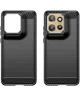 Motorola Edge 50 Neo Hoesje Geborsteld TPU Flexibele Back Cover Zwart