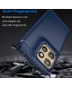 Motorola Edge 50 Neo Hoesje Geborsteld TPU Flexibele Back Cover Blauw