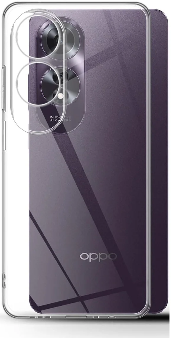 Oppo A60 4G Hoesje Dun TPU Back Cover Transparant afbeelding 1