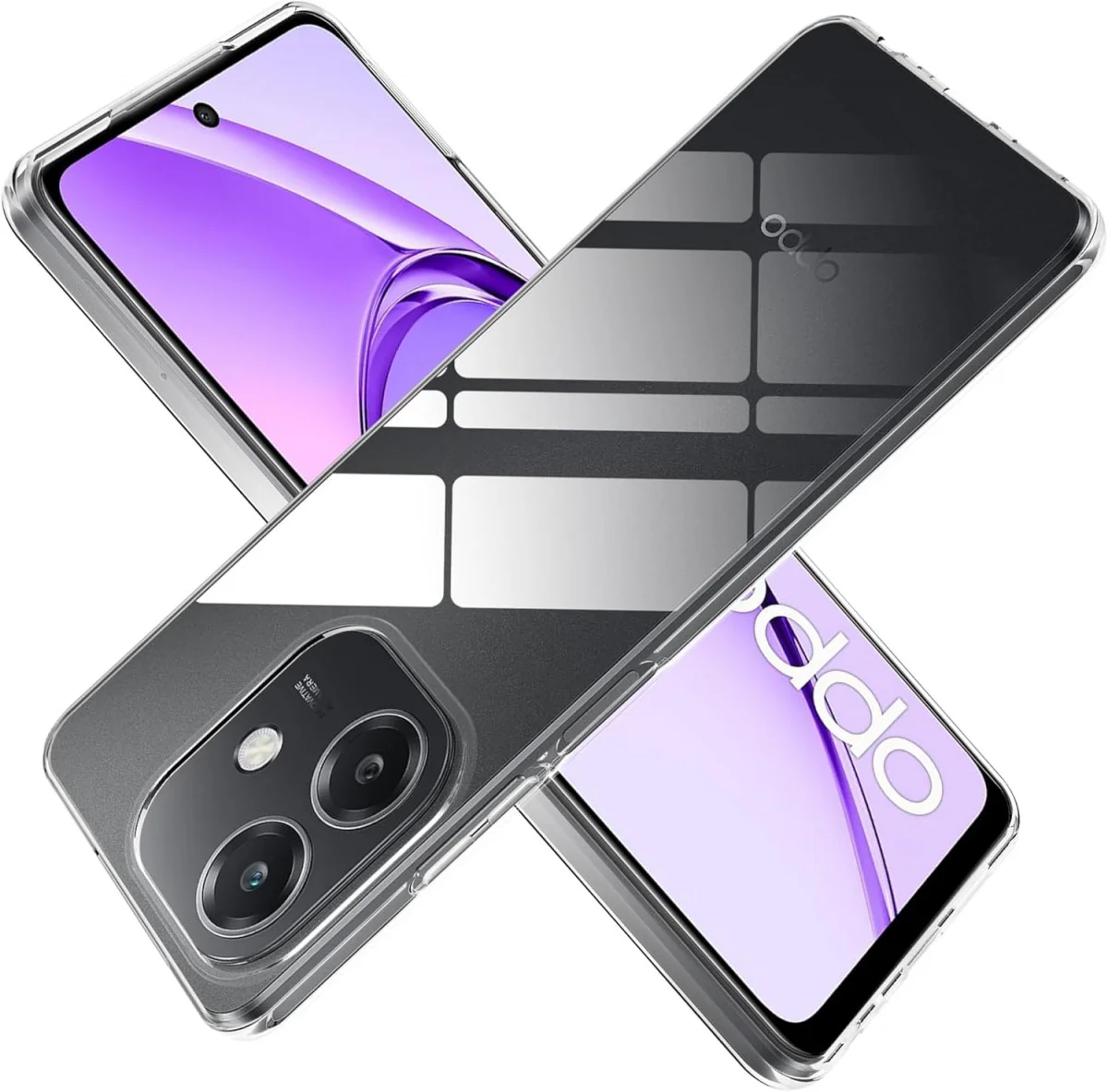 Oppo A60 4G Hoesje Dun TPU Back Cover Transparant afbeelding 2