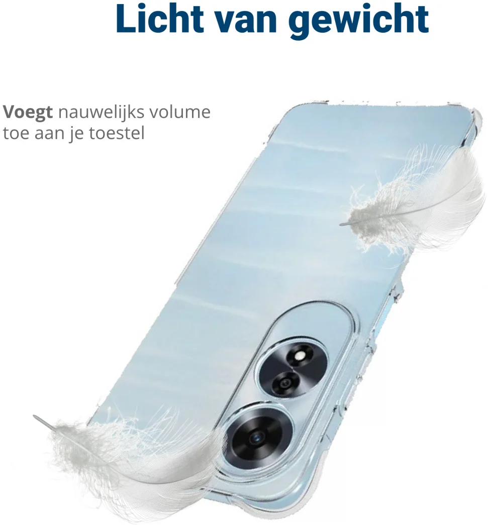 Oppo A60 4G Hoesje Schokbestendig en Dun TPU Back Cover Transparant afbeelding 6