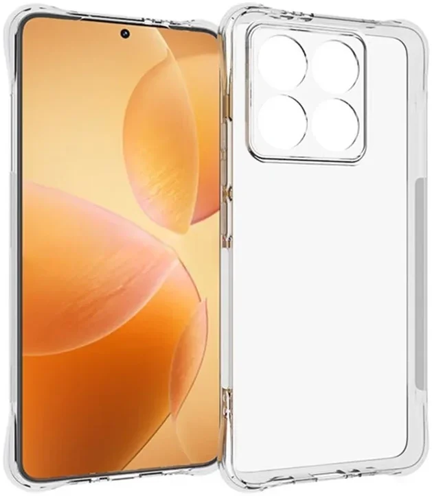 Xiaomi 14T Hoesje Schokbestendig en Dun TPU Back Cover Transparant afbeelding 1