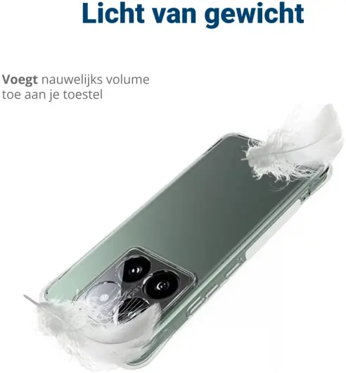 Xiaomi 14T Pro Hoesje Schokbestendig en Dun TPU Back Cover Transparant afbeelding 5
