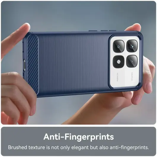 Xiaomi 14T Pro Hoesje Geborsteld TPU Flexibele Back Cover Blauw afbeelding 7