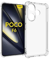 Xiaomi Poco F6 Hoesje Schokbestendig en Dun TPU Back Cover Transparant