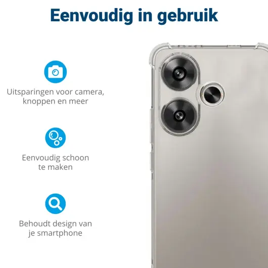 Xiaomi Poco F6 Hoesje Schokbestendig en Dun TPU Back Cover Transparant afbeelding 5