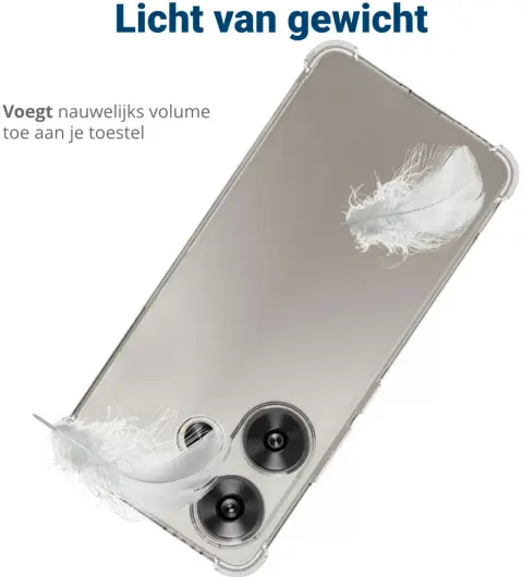 Xiaomi Poco F6 Hoesje Schokbestendig en Dun TPU Back Cover Transparant afbeelding 6