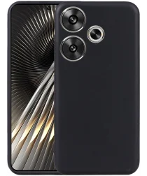 Xiaomi Poco F6 Hoesje Dun TPU Back Cover Matte Zwart