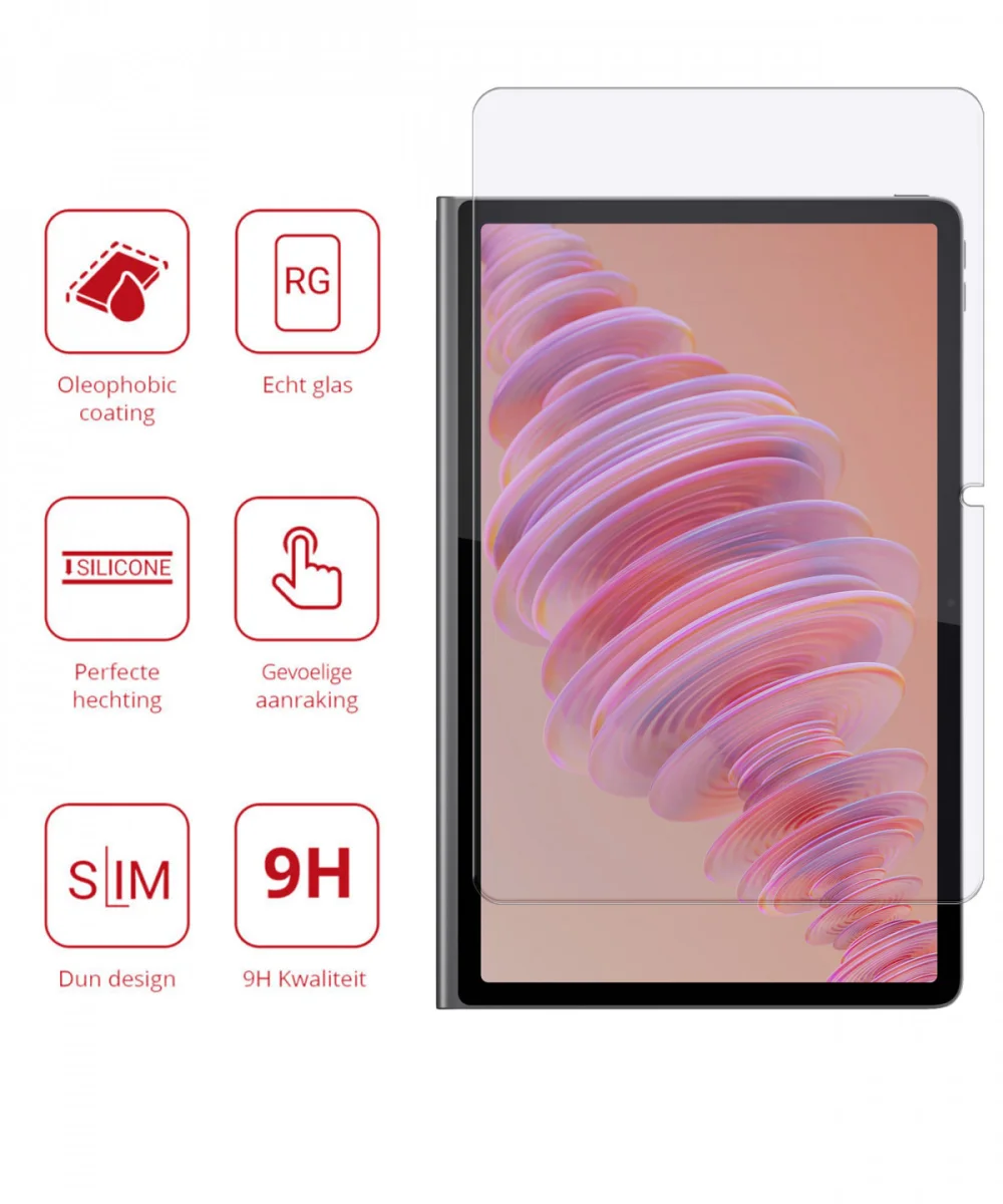 Rosso Lenovo Tab Plus 9H Tempered Glass Screen Protector afbeelding 2