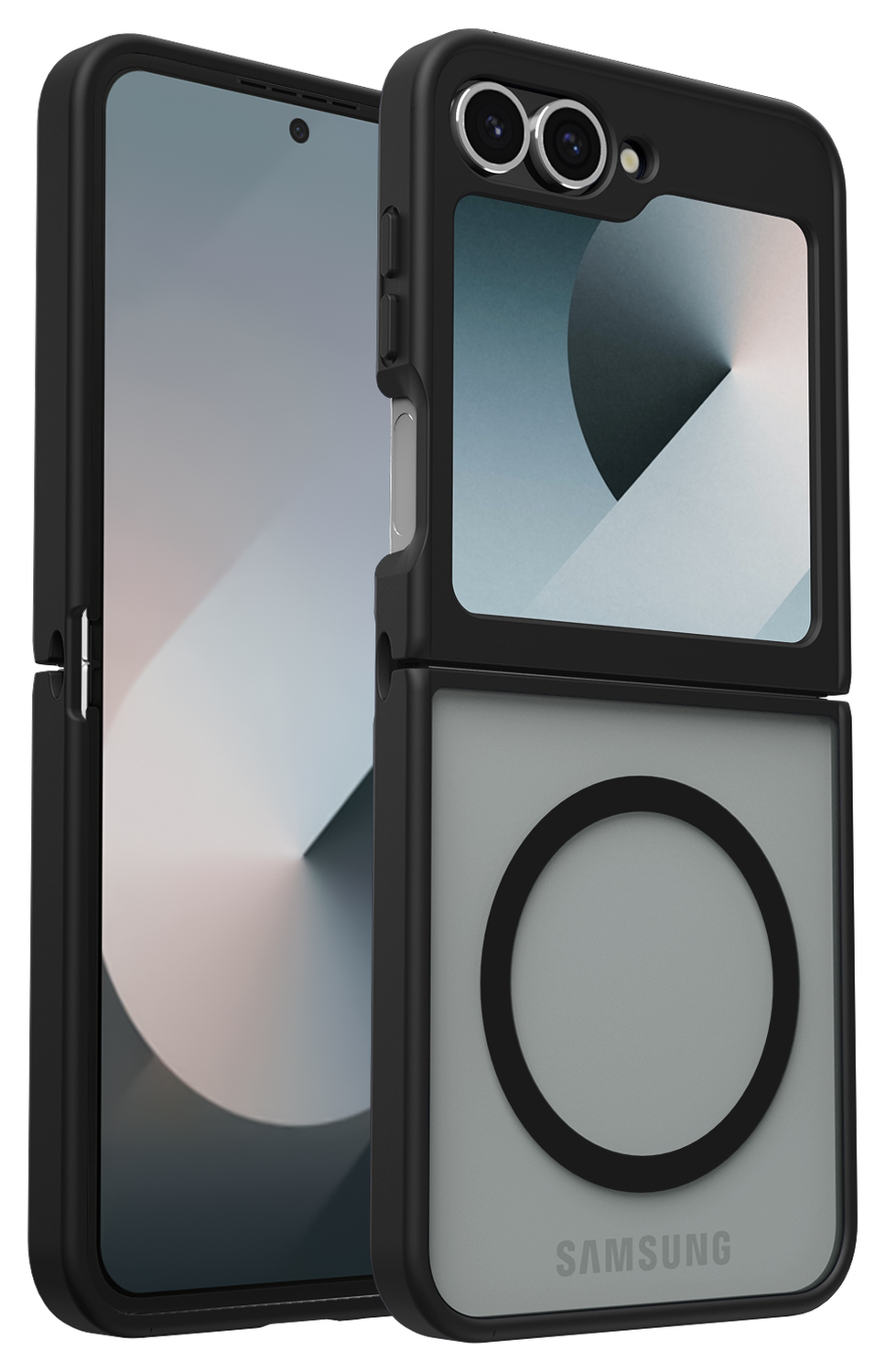 Samsung Galaxy Z Flip 7 FE / 6 Hoesje met MagSafe Back Cover Matte Zwart afbeelding 11