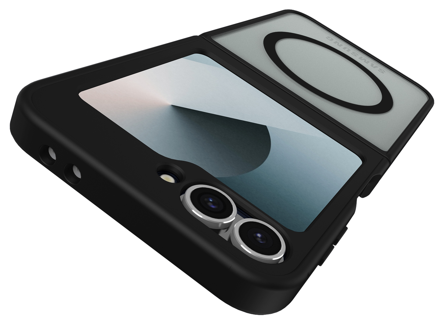 Samsung Galaxy Z Flip 7 FE / 6 Hoesje met MagSafe Back Cover Matte Zwart afbeelding 13