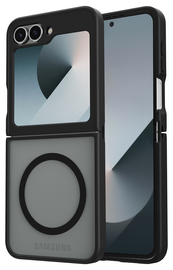 Samsung Galaxy Z Flip 7 FE / 6 Hoesje met MagSafe Back Cover Matte Zwart afbeelding